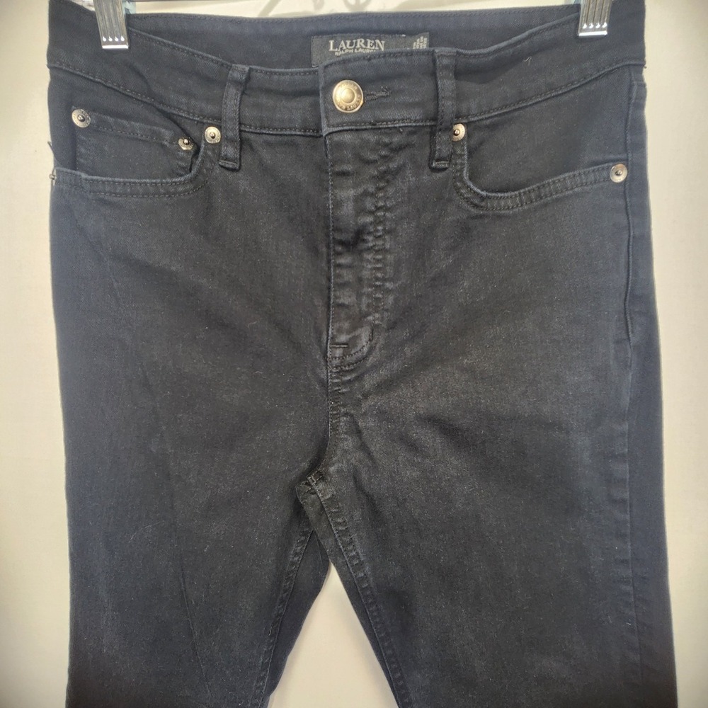 Lauren Ralph Lauren Women's Flare Denim Jeans Black Size 4